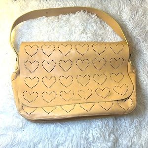 🌺Vintage Moschino leather messenger bag